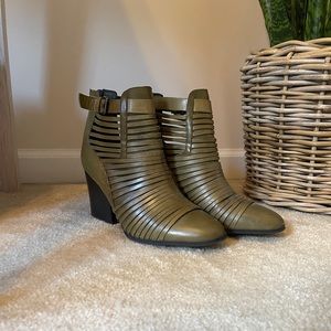 Circus by Sam Edelman Olive Green Heeled Ankle Boots